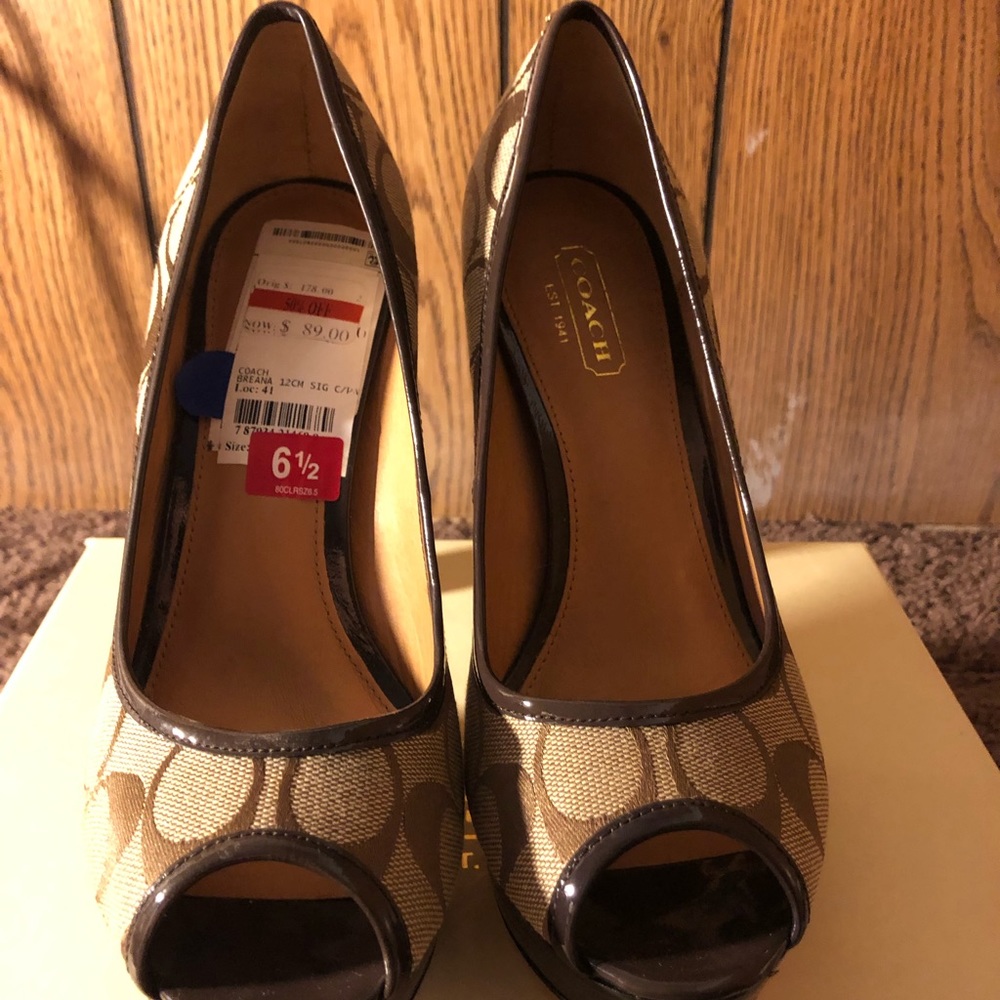 Size 6.5 Brand New Coach Heels